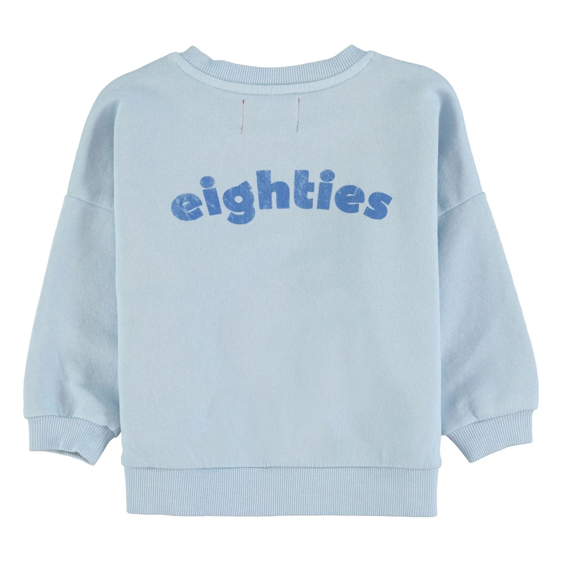 Piupiuchick - Eighties organik pamuklu sweatshirt | Açık Mavi