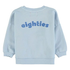 Piupiuchick - Eighties organik pamuklu sweatshirt | Açık Mavi