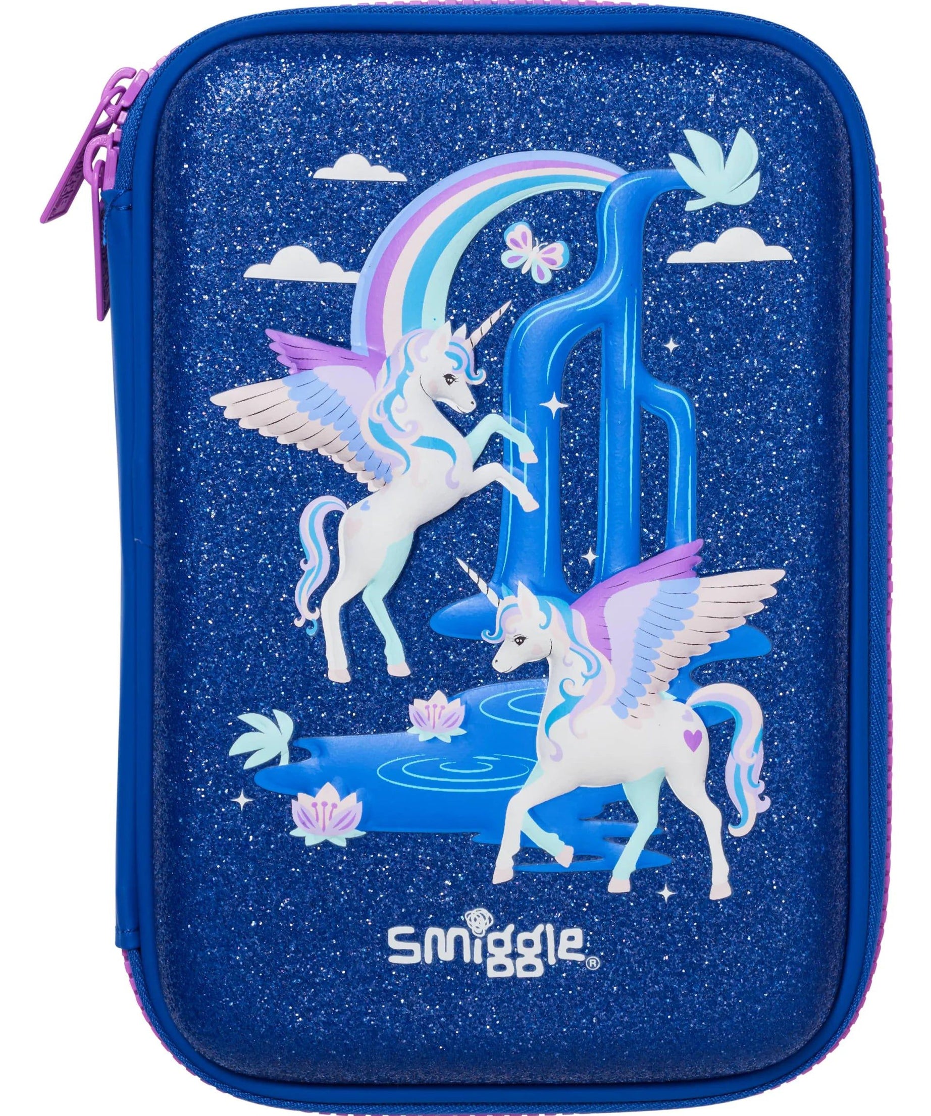 Smiggle - Away Hardtop Unicorn Kalem Kutusu-Dinossi