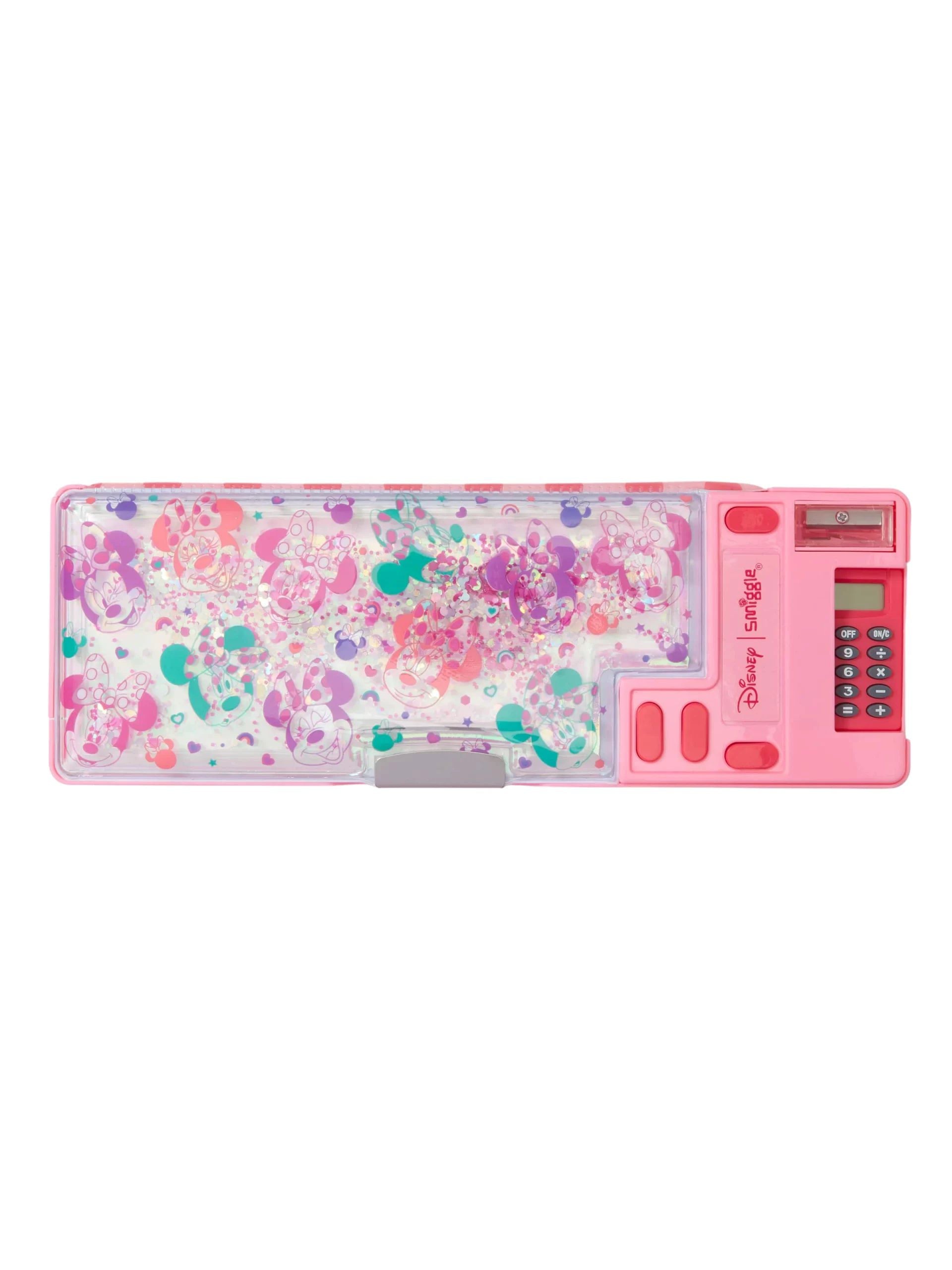 Smiggle - Minnie Mouse Hesap Makineli Otomatik Kalem Kutusu-Dinossi