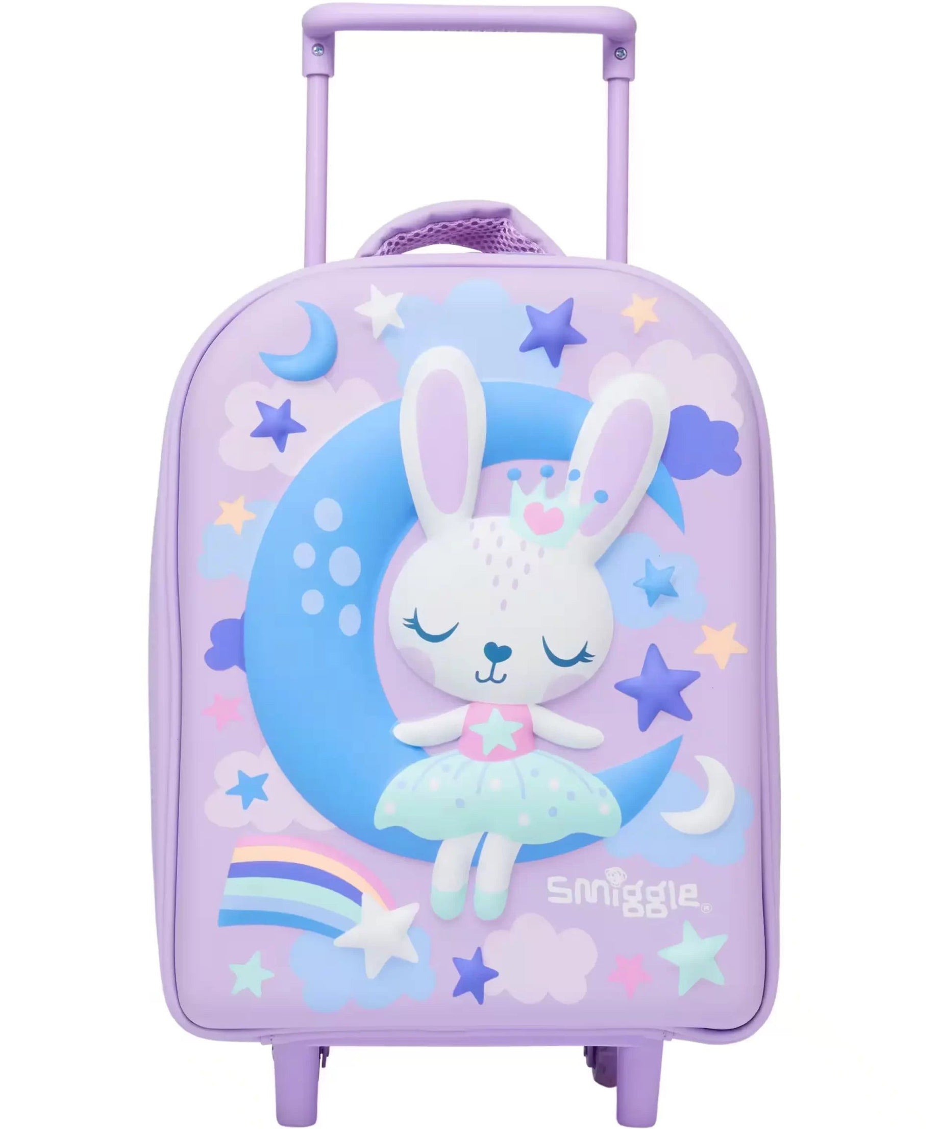 Smiggle - Tekerlekli Çekçekli Anaokulu Okul ve Seyahat Çantası-Dinossi