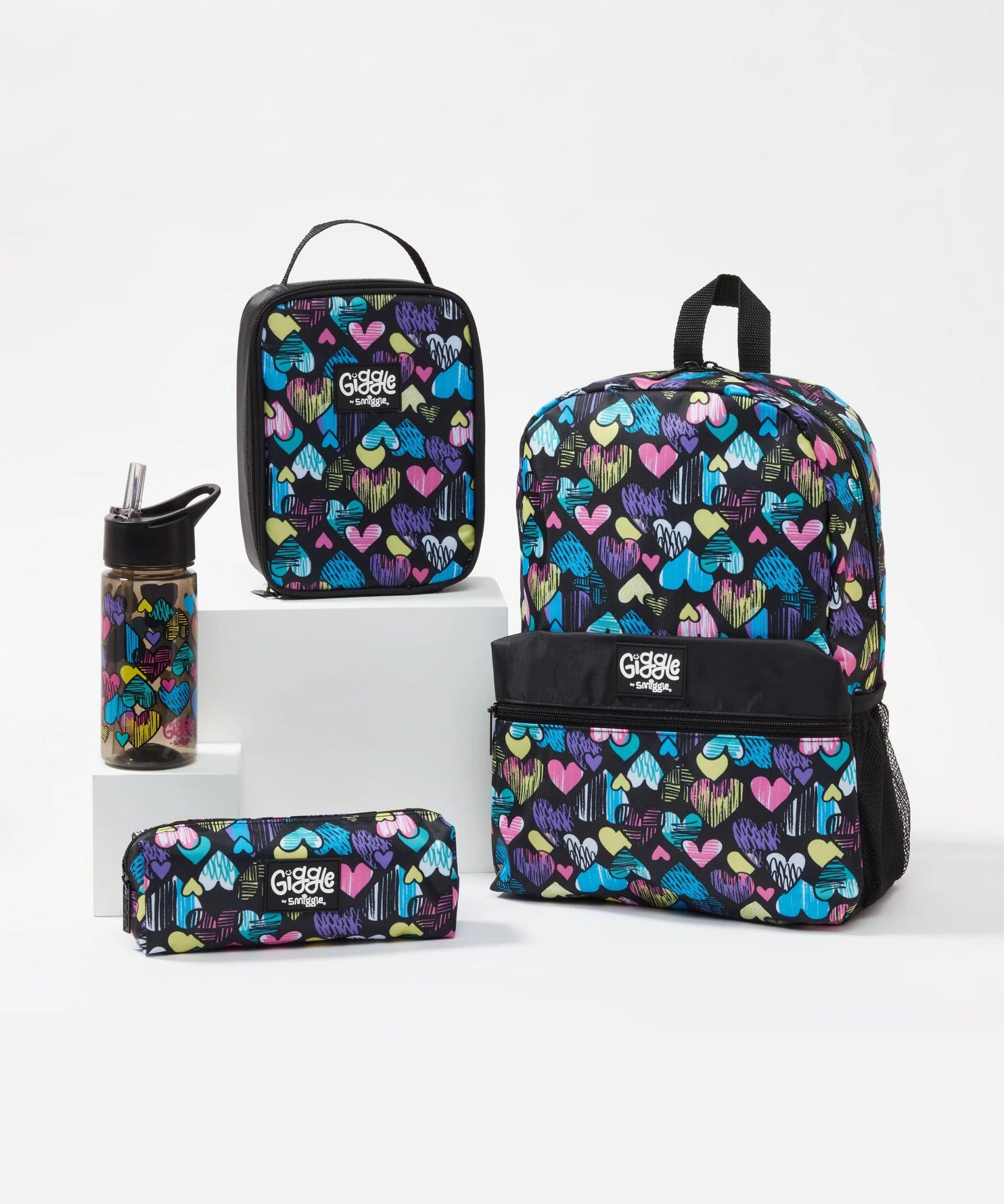 Smiggle - Giggle 4lü Okul Çanta Seti-Dinossi