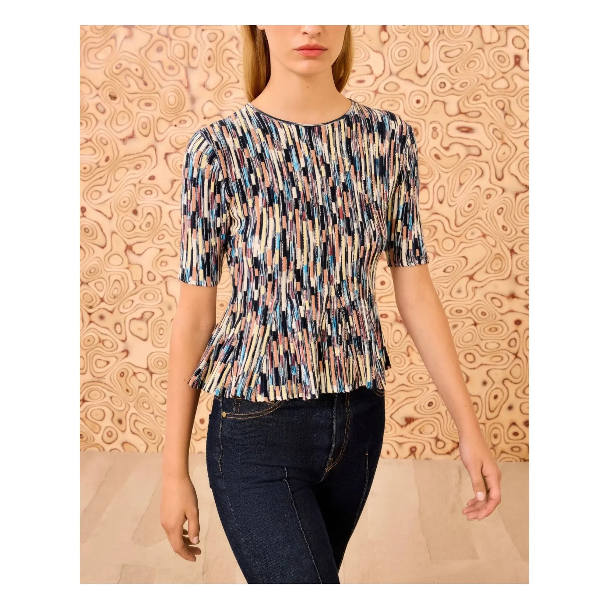 Ulla Johnson - Samira Knit T-Shirt | Blue