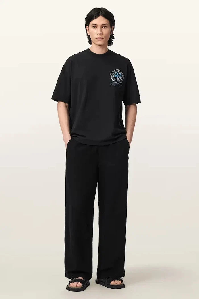 AllSaints keten eklemeli basic erkek tişört AFFIX