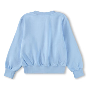 Molo - Organic Cotton Shell Sweatshirt | Light Blue