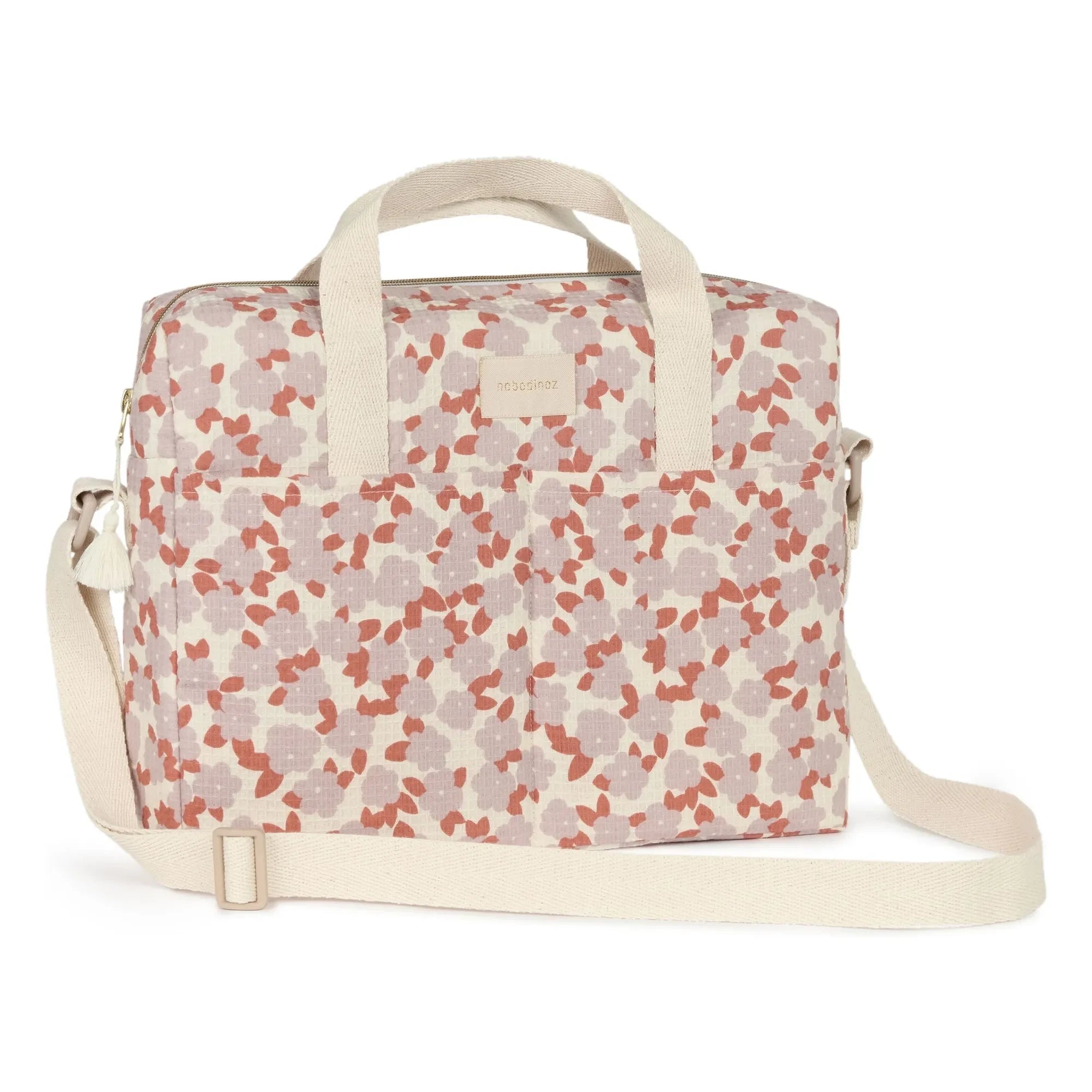 Nobodinoz - Waterproof Diaper Bag Gala Opera Mauve Sakura | Mauve