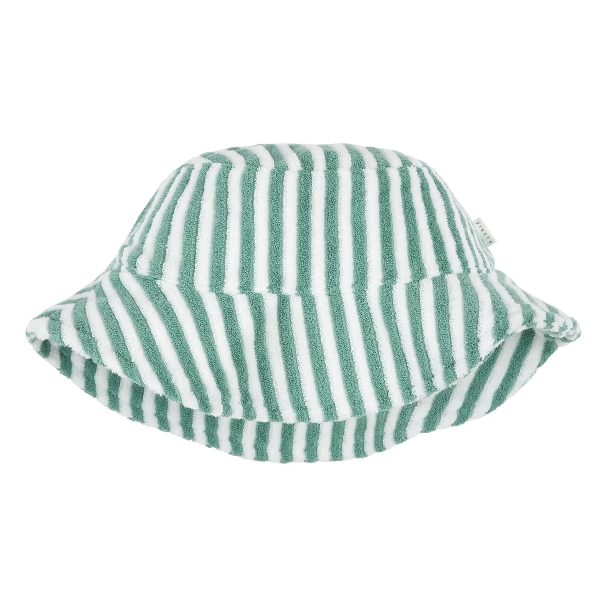 Petit Lem - Striped Organic Cotton Sponge Bob | Turquoise