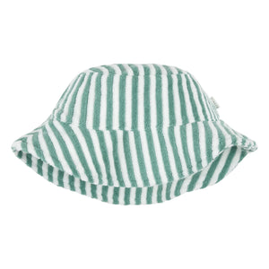Petit Lem - Striped Organic Cotton Sponge Bob | Turquoise