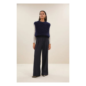 By Bar - James Spencer Kolsuz Mohair Kazak | Gece mavisi