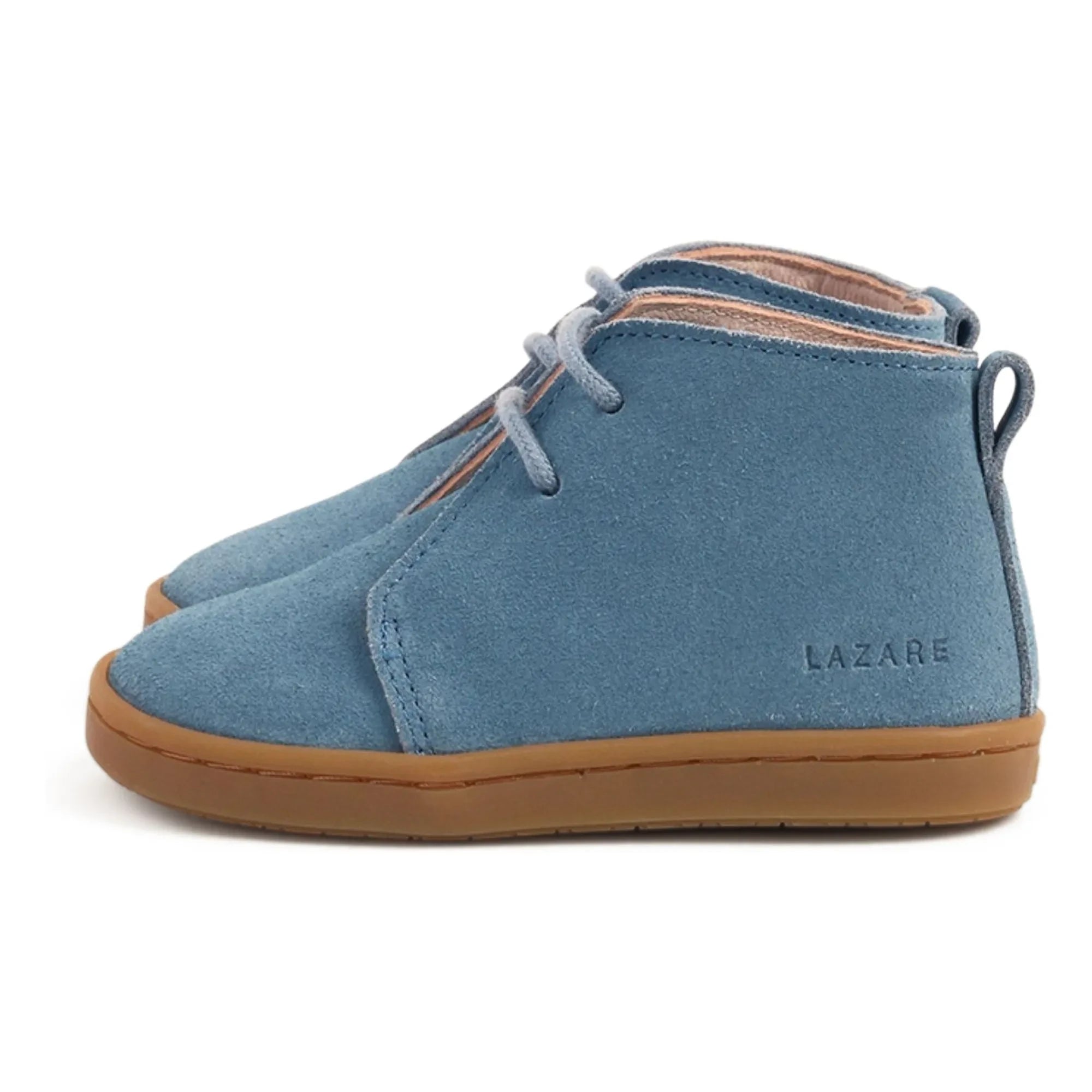Lazare - Raoul Süet Bağcıklı Sneakerlar | Kot Mavisi