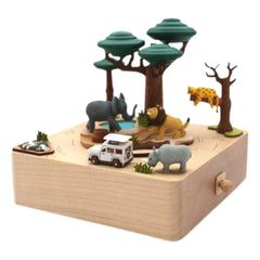 Wooderful life - Safari Ahşap Müzik Kutusu