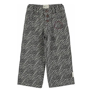 Piupiuchick - Graue Zebra Hose mit weitem Bein
