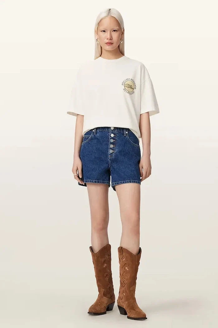 AllSaints kadın pamuklu tişört SUN