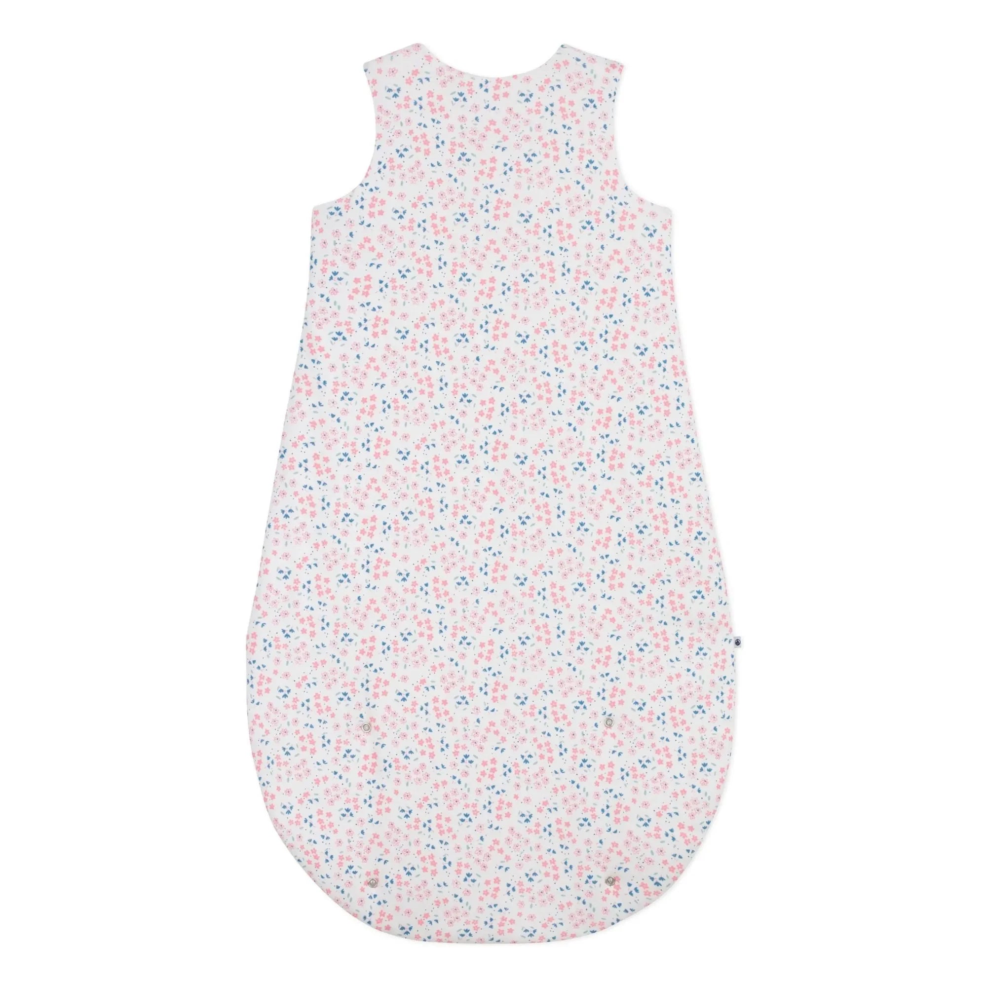 Petit Bateau - Geblümter Schlafsack aus Bio-Baumwolle | Weiß
