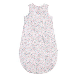 Petit Bateau - Geblümter Schlafsack aus Bio-Baumwolle | Weiß