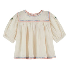 Emile et Ida – Bestickte Bluse | Creme