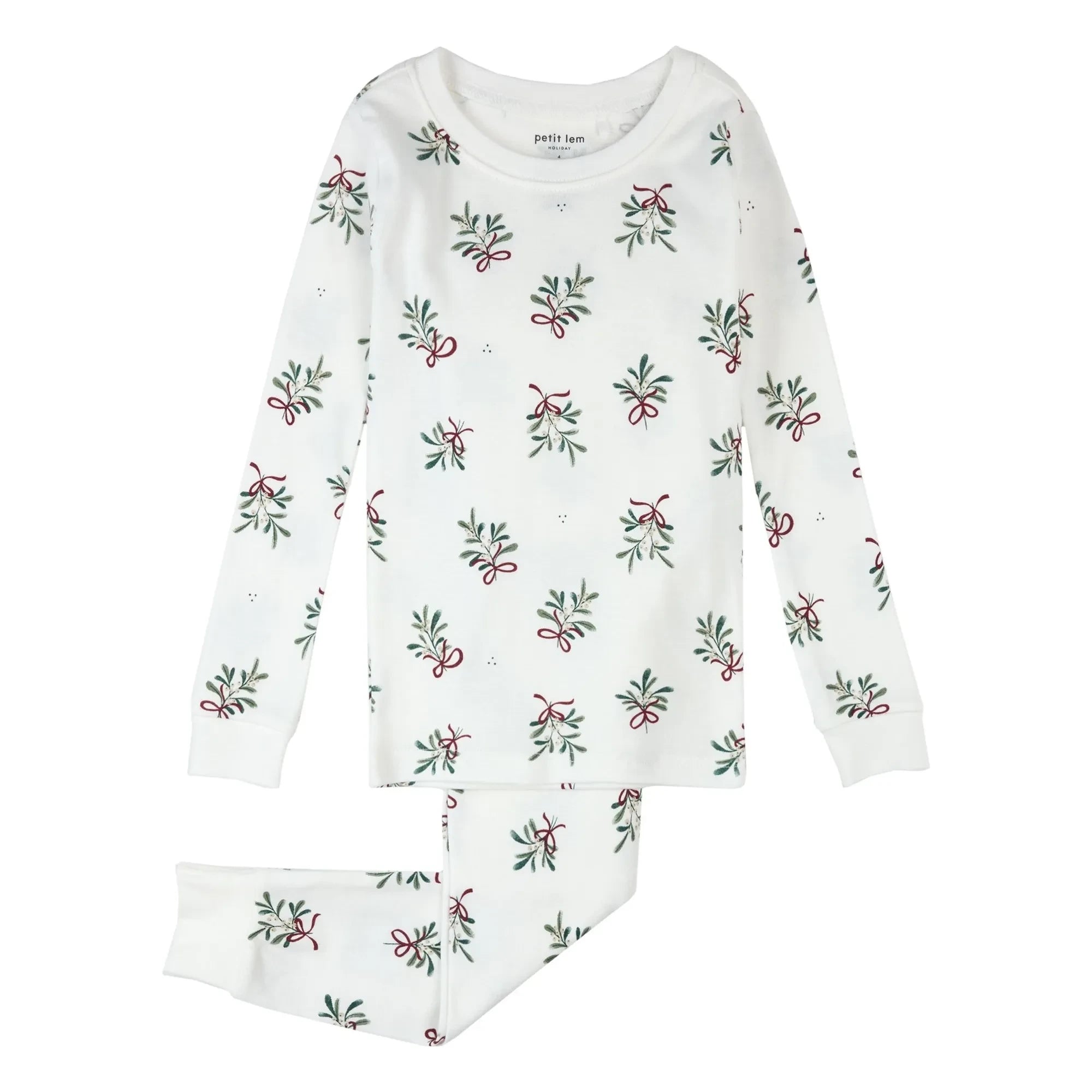 Petit Lem - Mistel Bio-Baumwoll-Pyjama | Weiß