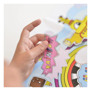 Poppik - 100% English Sticker Poster