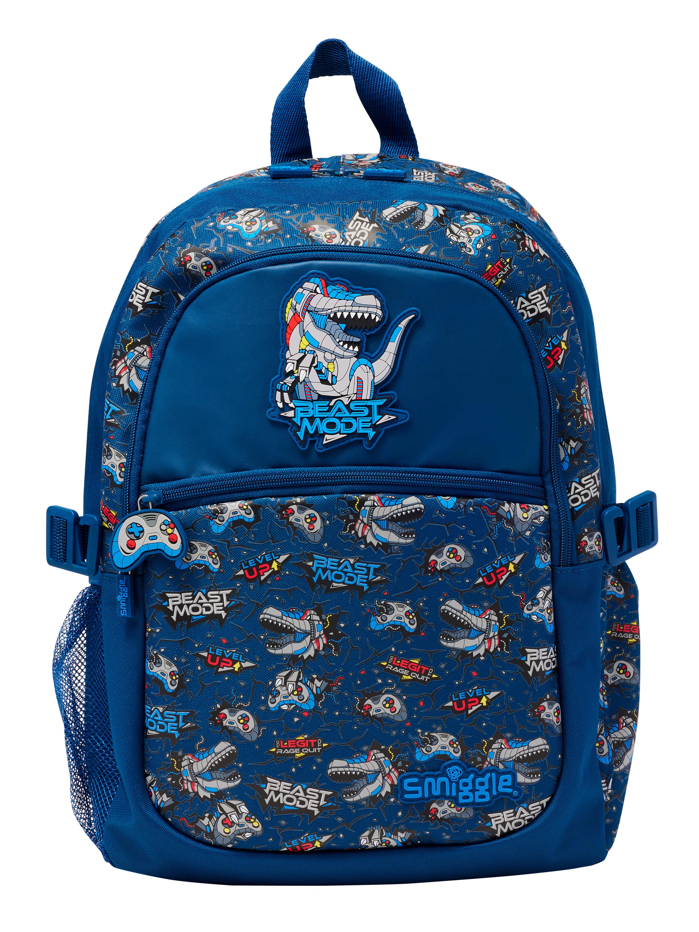 Smiggle - Fly High Klasik Okul Sırt Çantası-Dinossi