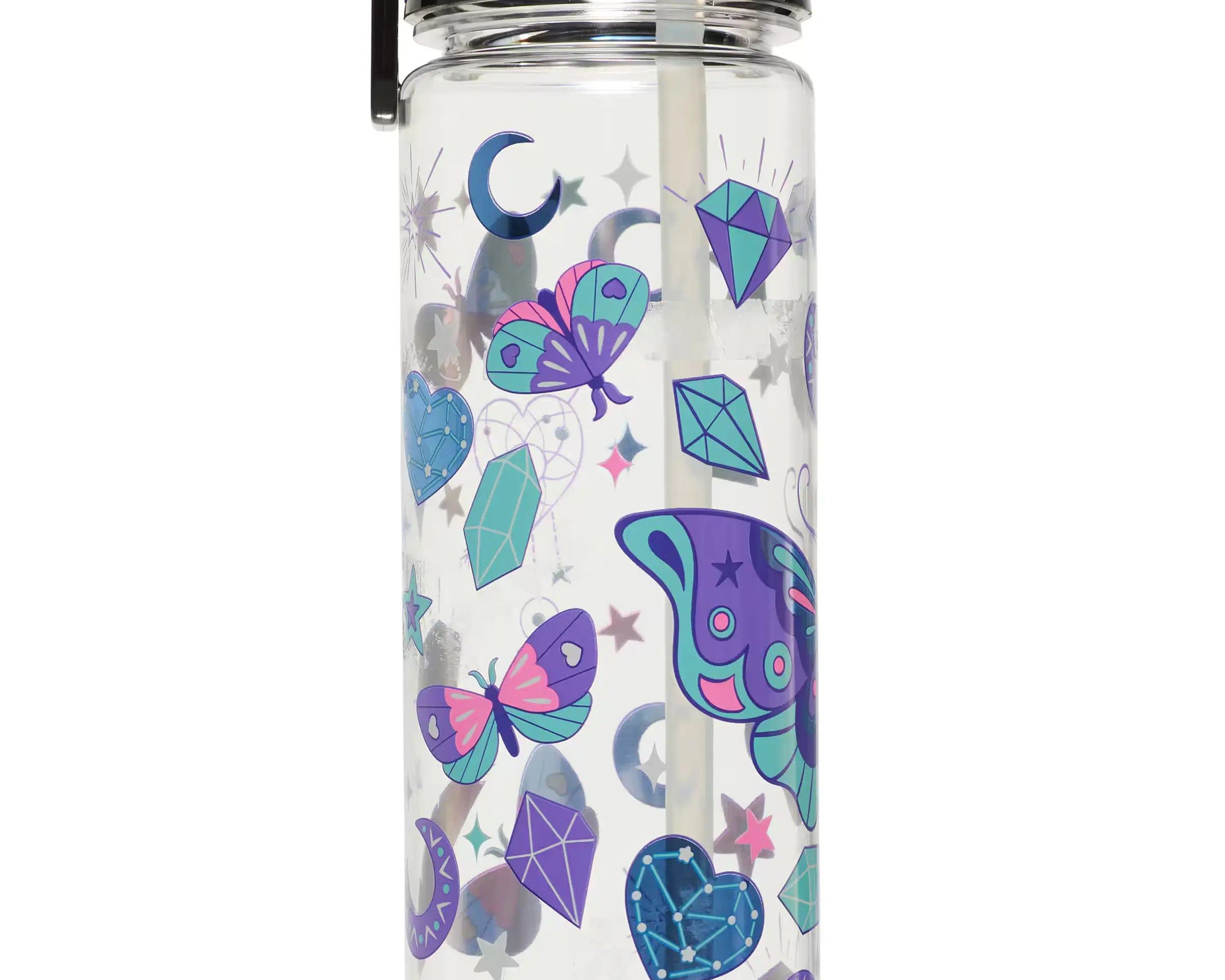 Smiggle - Fly High BPAsız 650ML Pipetli Suluk-Dinossi