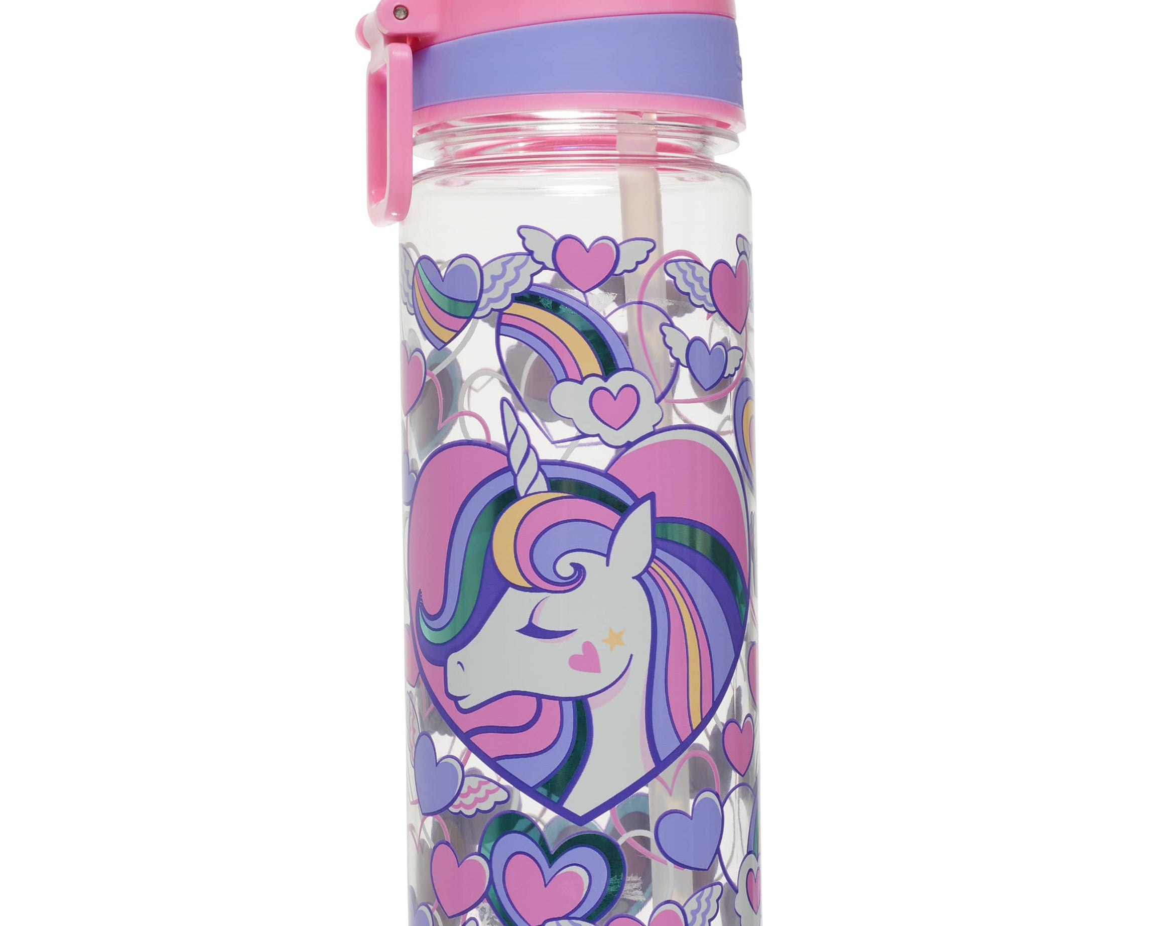Smiggle - Fly High BPAsız 650ML Pipetli Suluk-Dinossi
