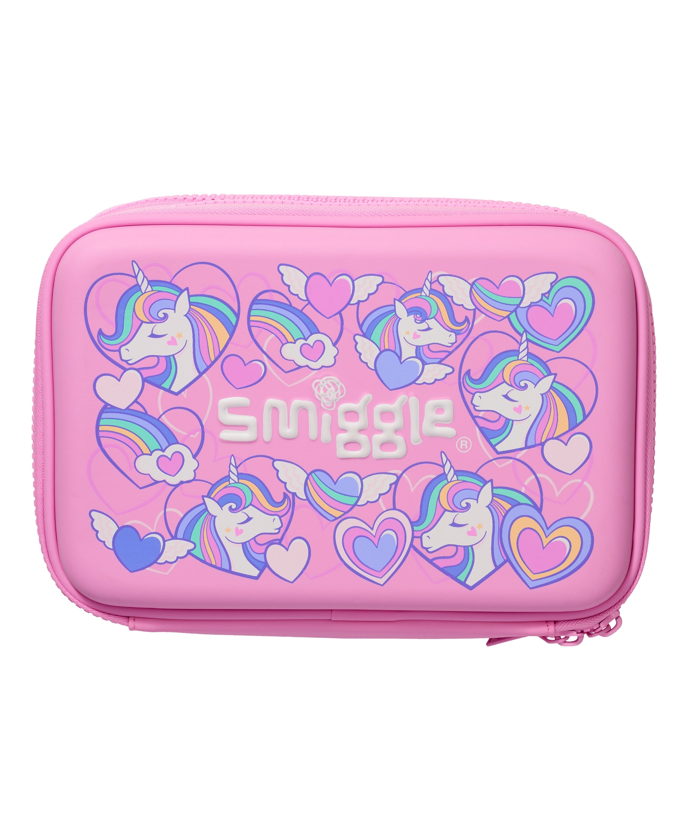Smiggle - Fly High İki Gözlü Hardtop Kalem Kutusu-Dinossi