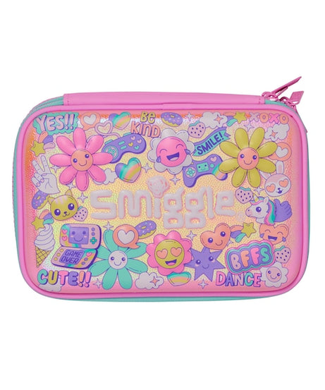 Smiggle - Epic Çift Gözlü Hardtop 3B Kalem Kutusu-Dinossi
