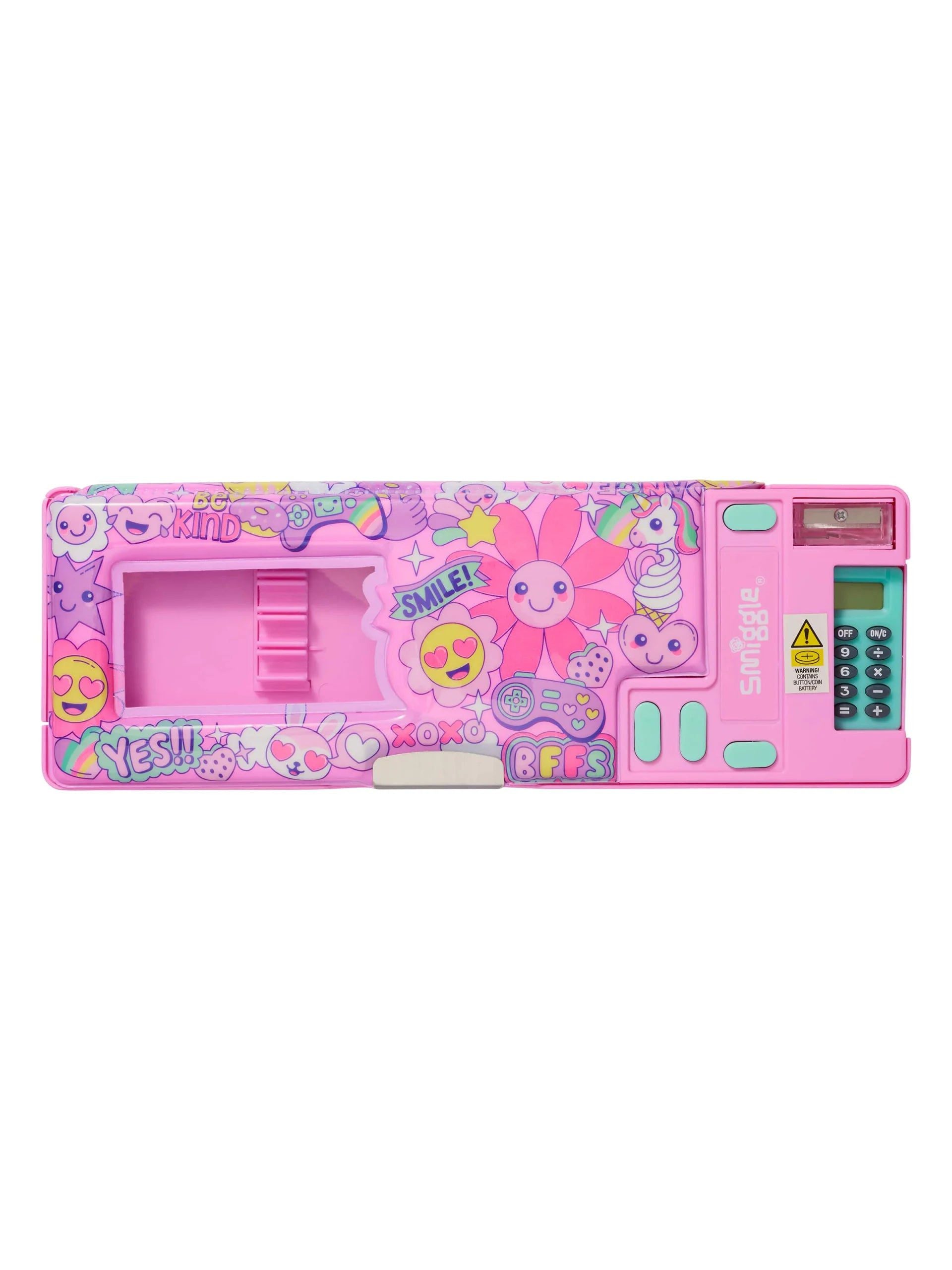Smiggle - Epic Hesap Makineli Otomatik Kalem Kutusu-Dinossi