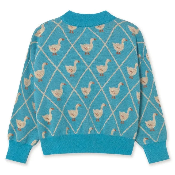 Tinycottons - Oies Wolle Cardigan | Türkis