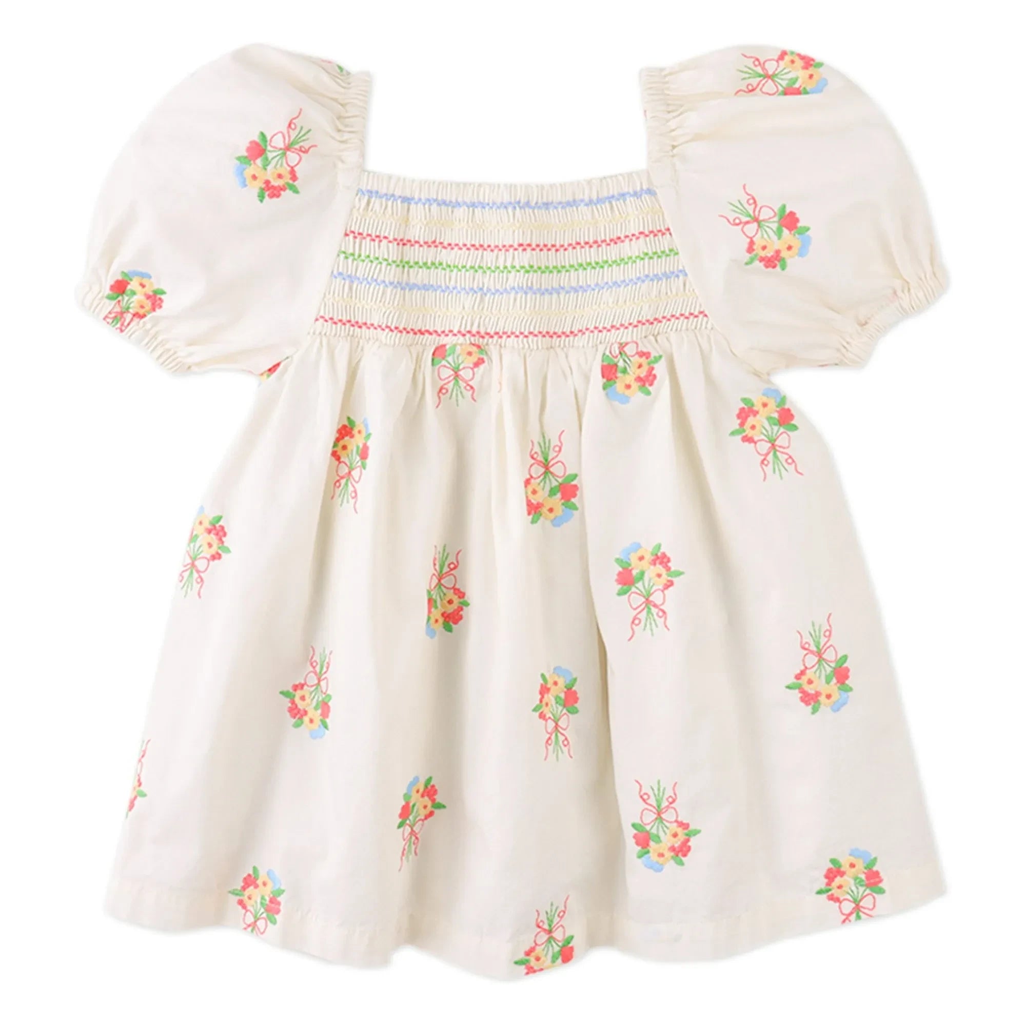 Gingersnaps - Gigi besticktes Kleid | Weiß