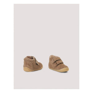 Petit Nord - Mini Boot Suede Velcro Sneakers | Brown