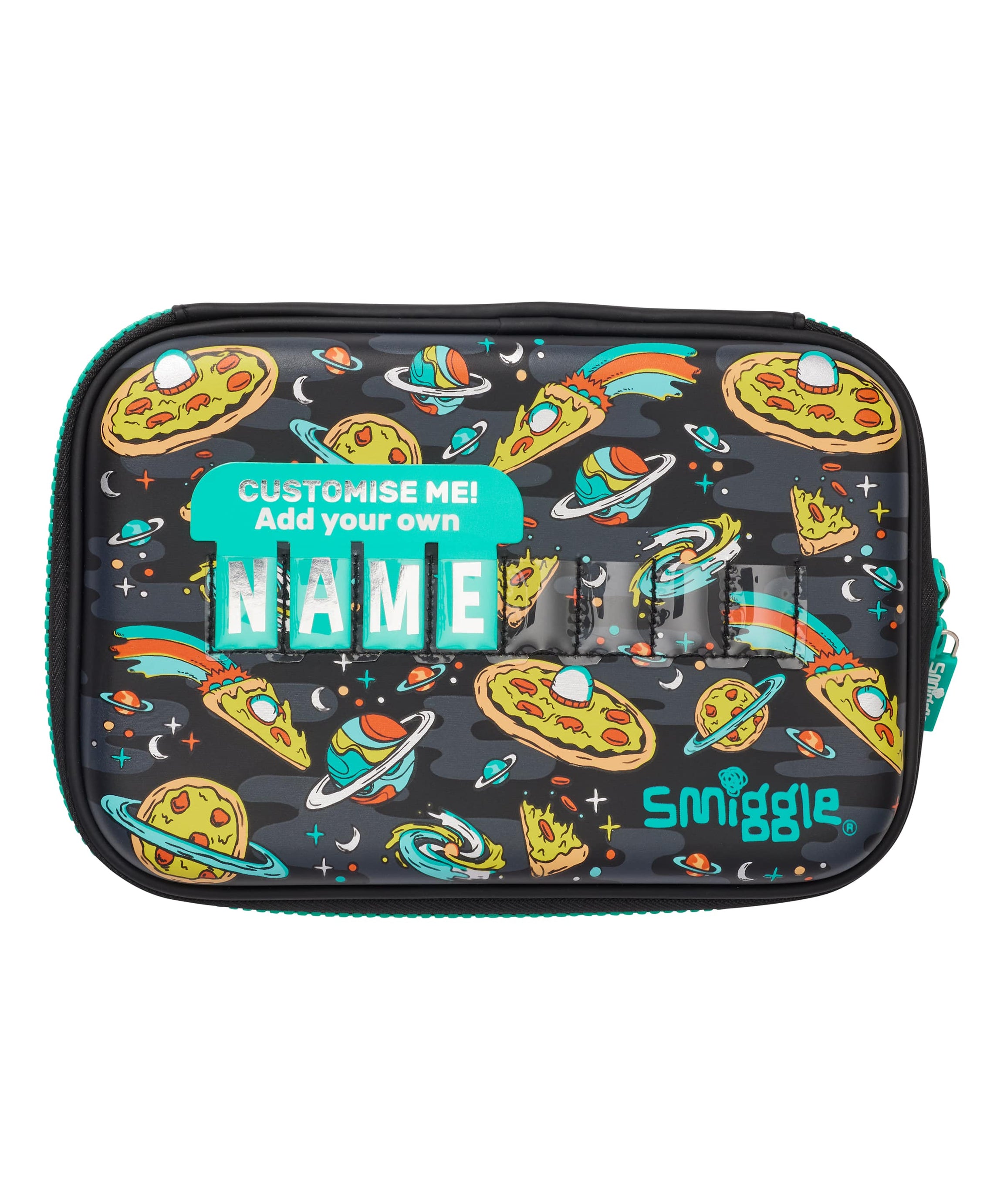 Smiggle - Flyn Hardtop İsimlikli Kalem Kutusu-Dinossi