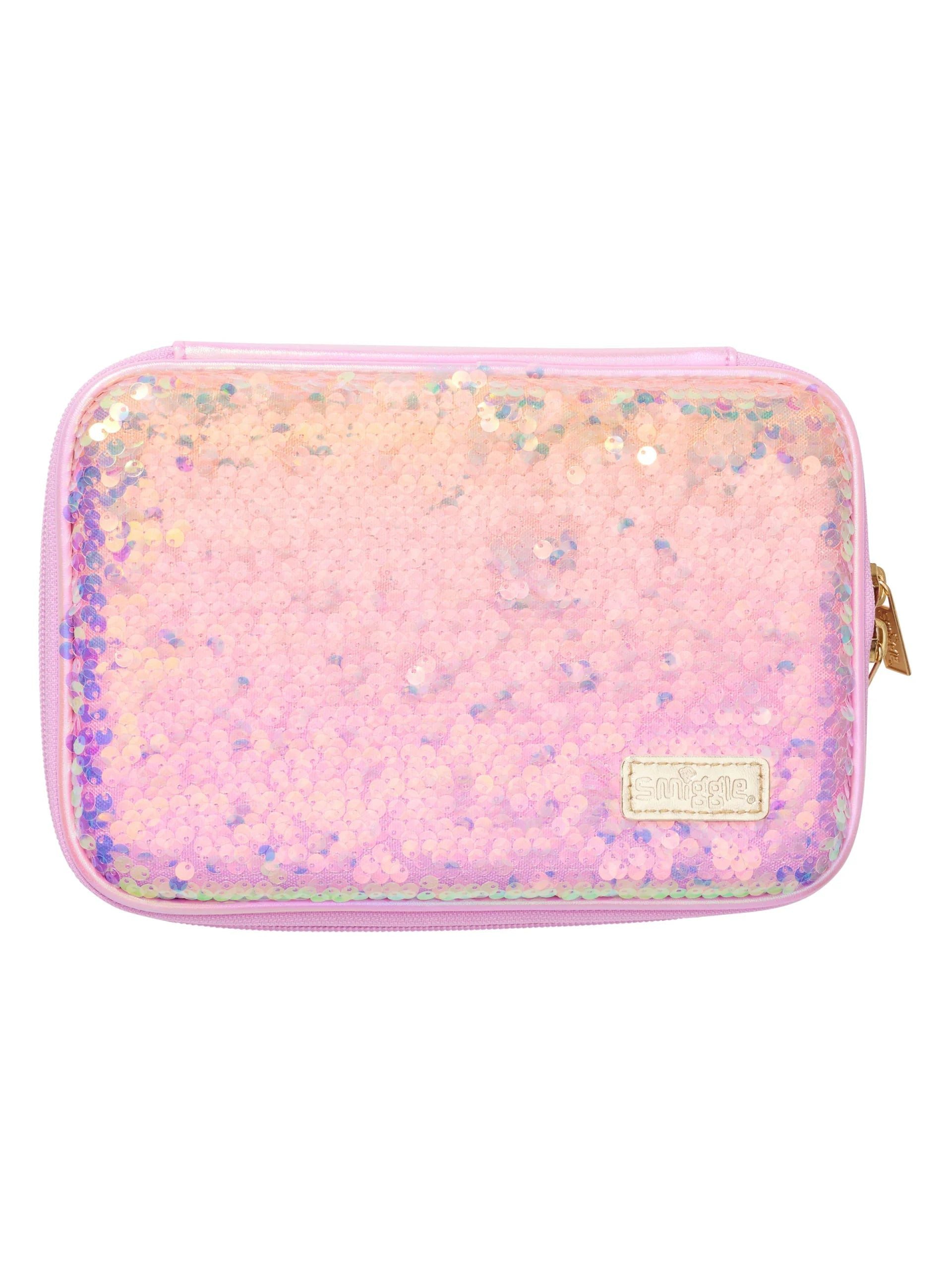 Smiggle - Cosmos Parıltılı Hardtop Kalem Kutusu-Dinossi