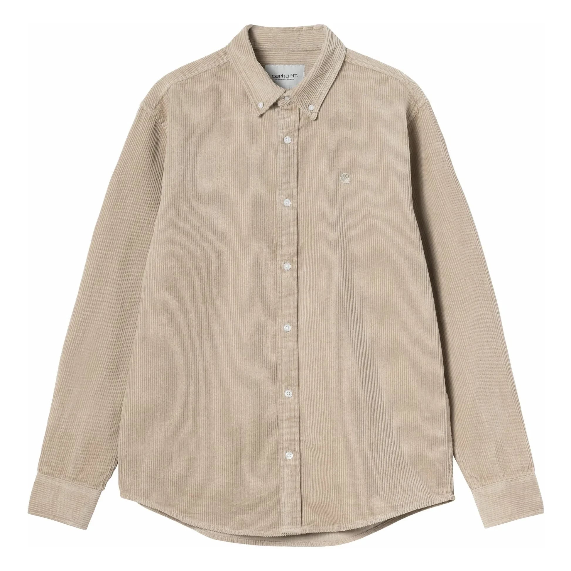 Carhartt WIP - Kadife gömlek L/S Madison | Bej