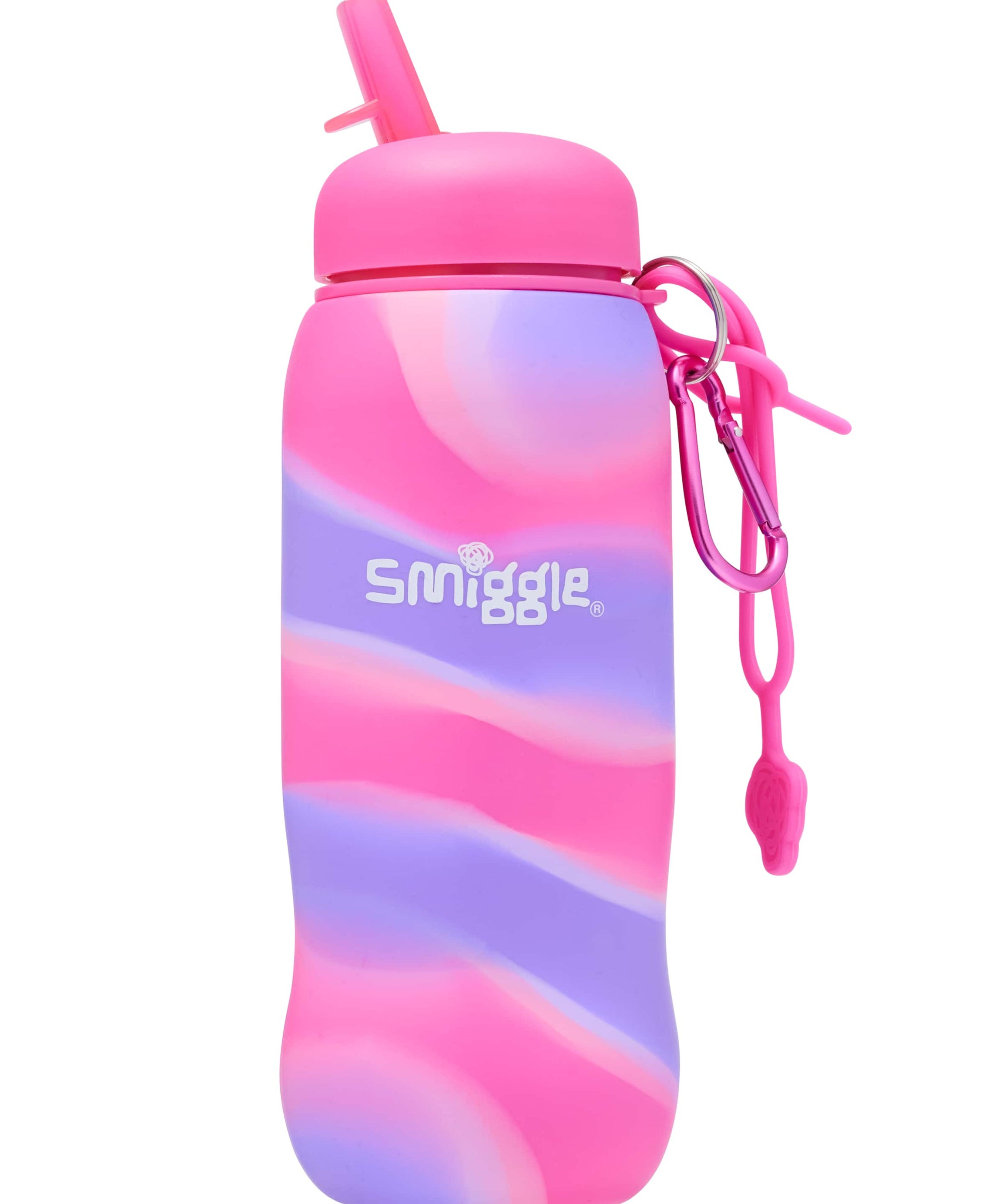 Smiggle - Freestyle Katlanabilir Pipetli 630ML Suluk-Dinossi