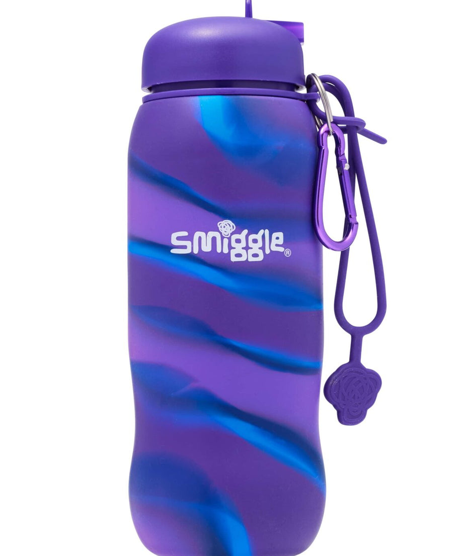 Smiggle - フリースタイル 630ML ウォーターボトル 折りたたみ式ストロー付き