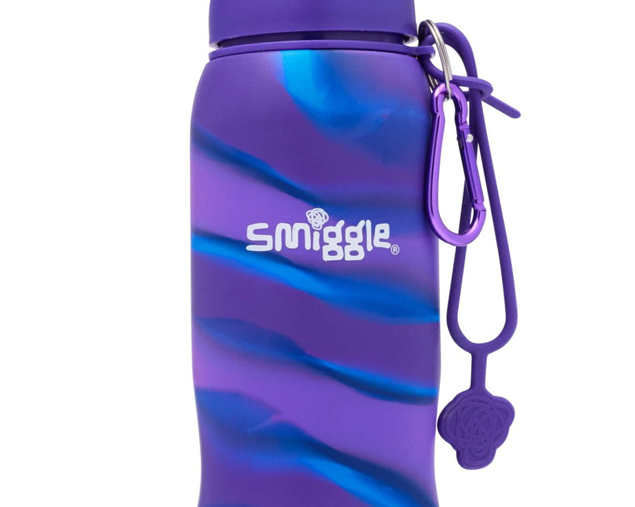 Smiggle – Freestyle 630 ml Wasserflasche mit faltbarem Strohhalm