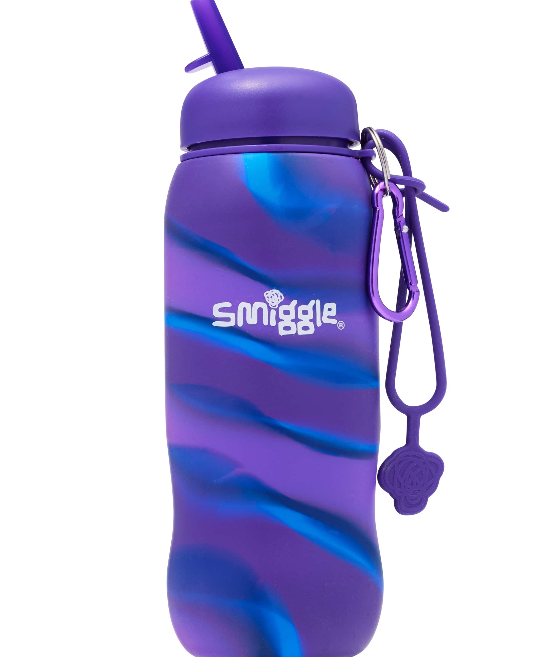 Smiggle - Freestyle Katlanabilir Pipetli 630ML Suluk-Dinossi