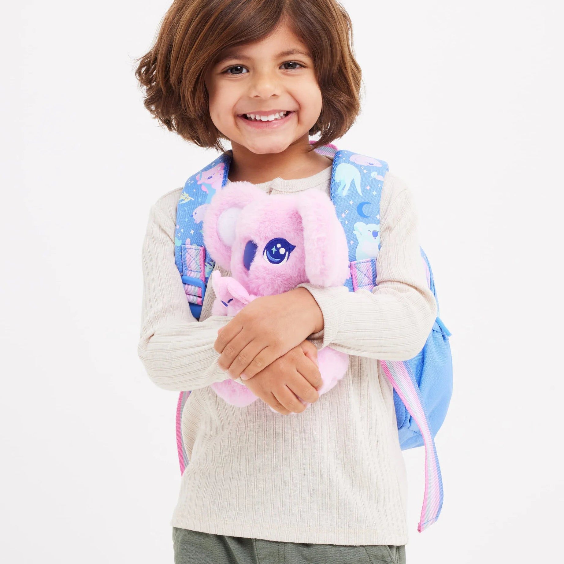 Smiggle - Big Dreams Anaokulu Çıkarılabilir Peluşlu Sırt Çantası-Dinossi