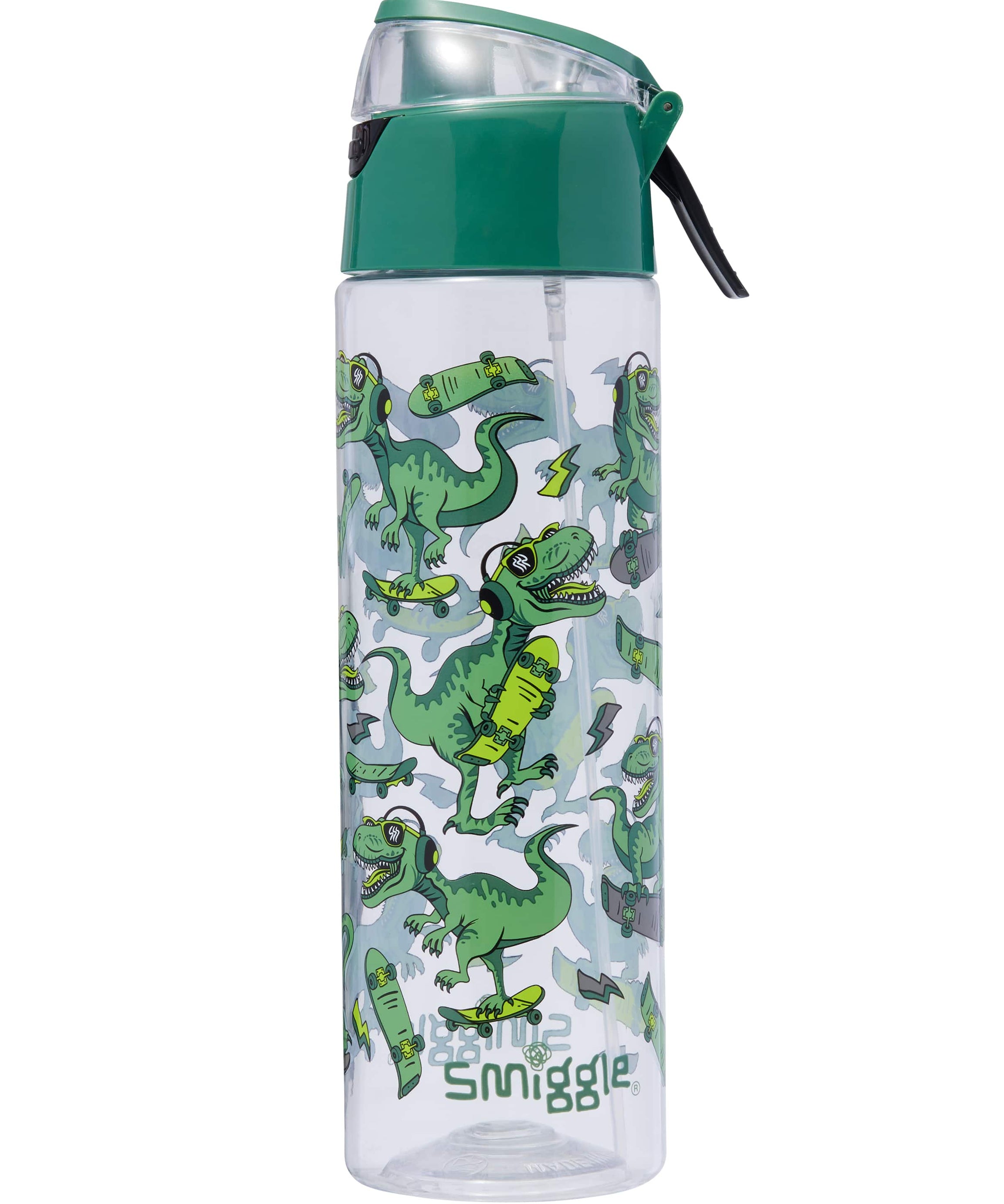 Smiggle - Amaze Su Püskürtmeli 750ML Otomatik Suluk-Dinossi