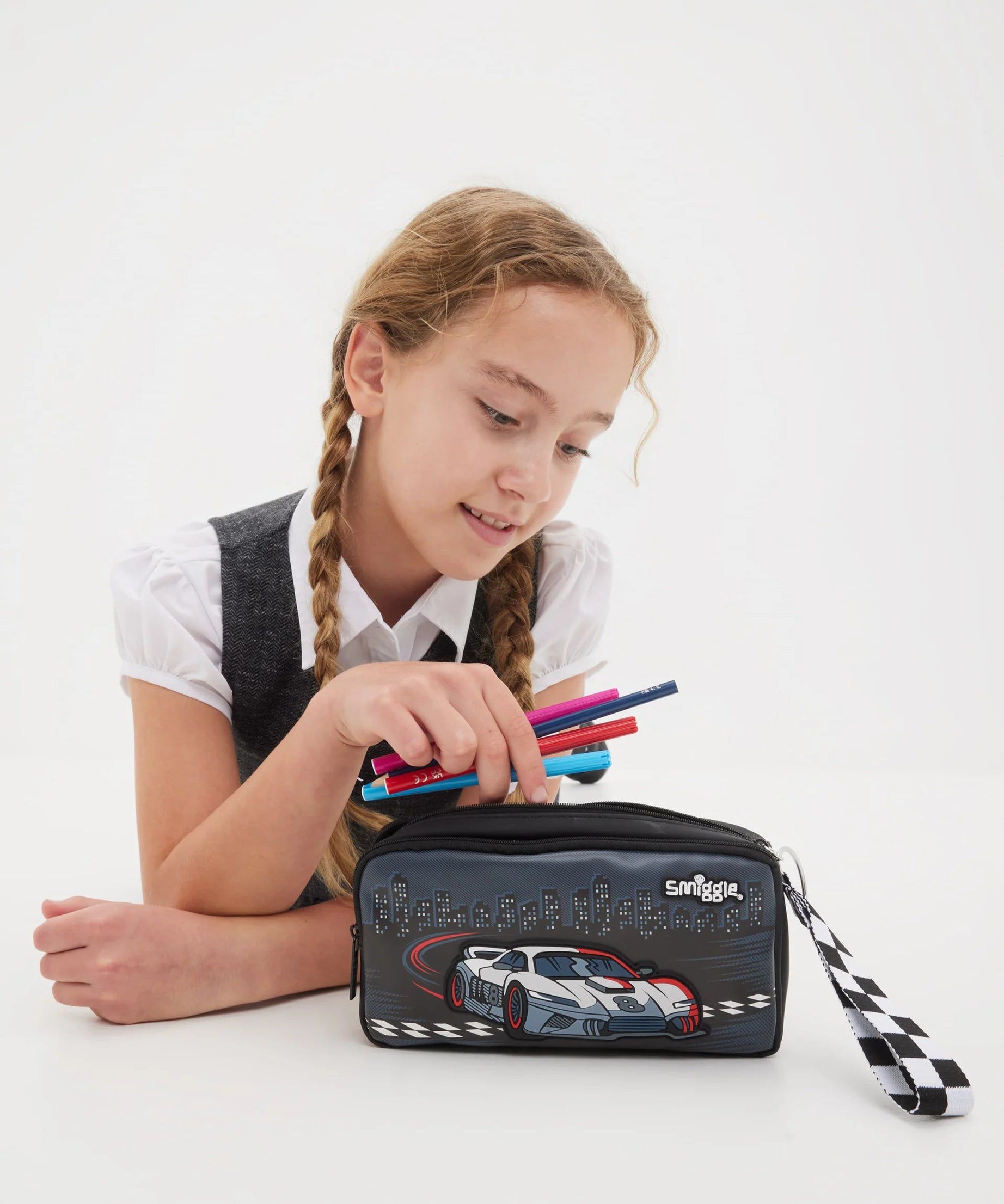 Smiggle - Limitless Klasik Kalem Kutusu-Dinossi