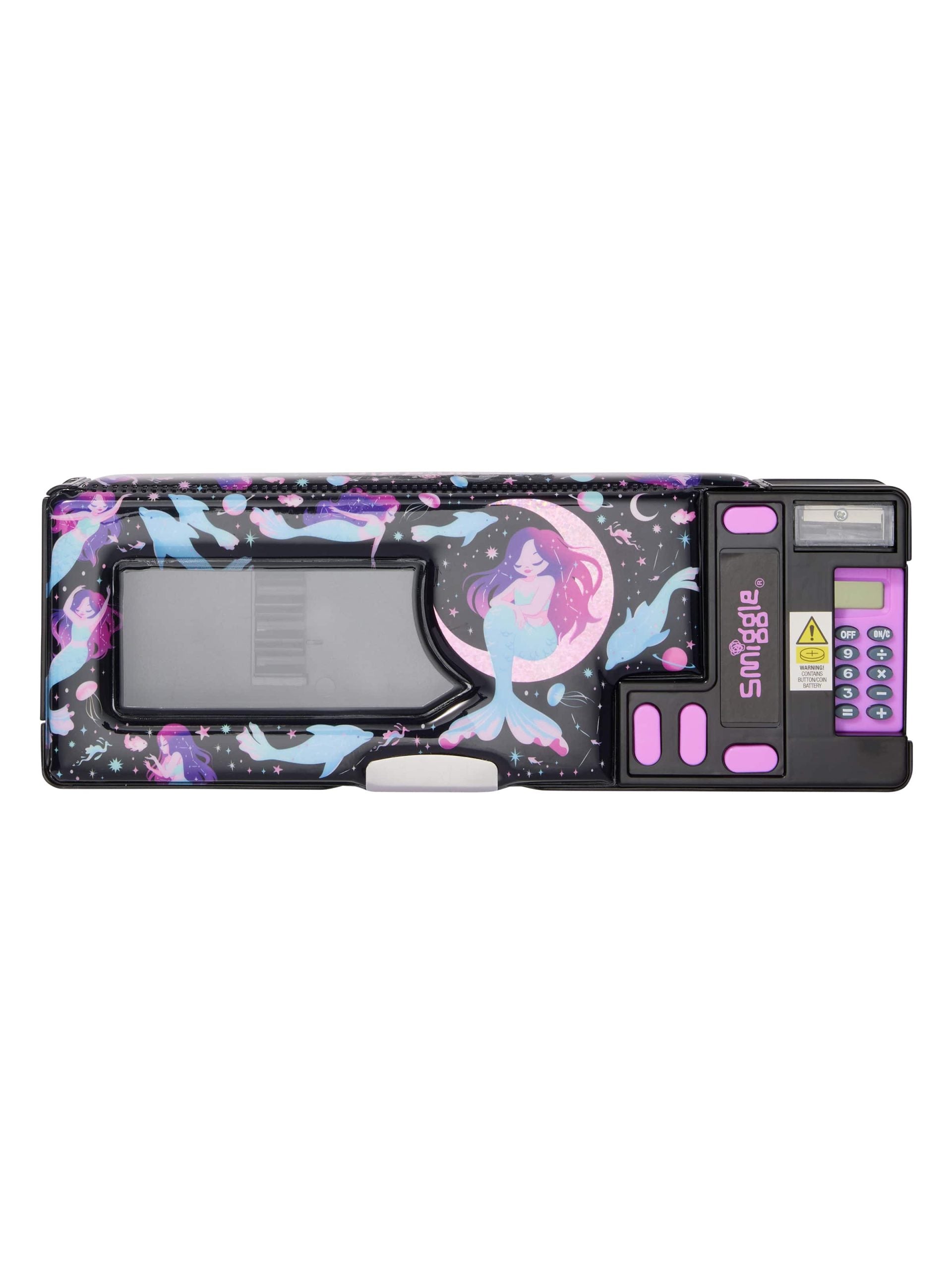 Smiggle - Limitless Hesap Makineli Otomatik Kalem Kutusu-Dinossi