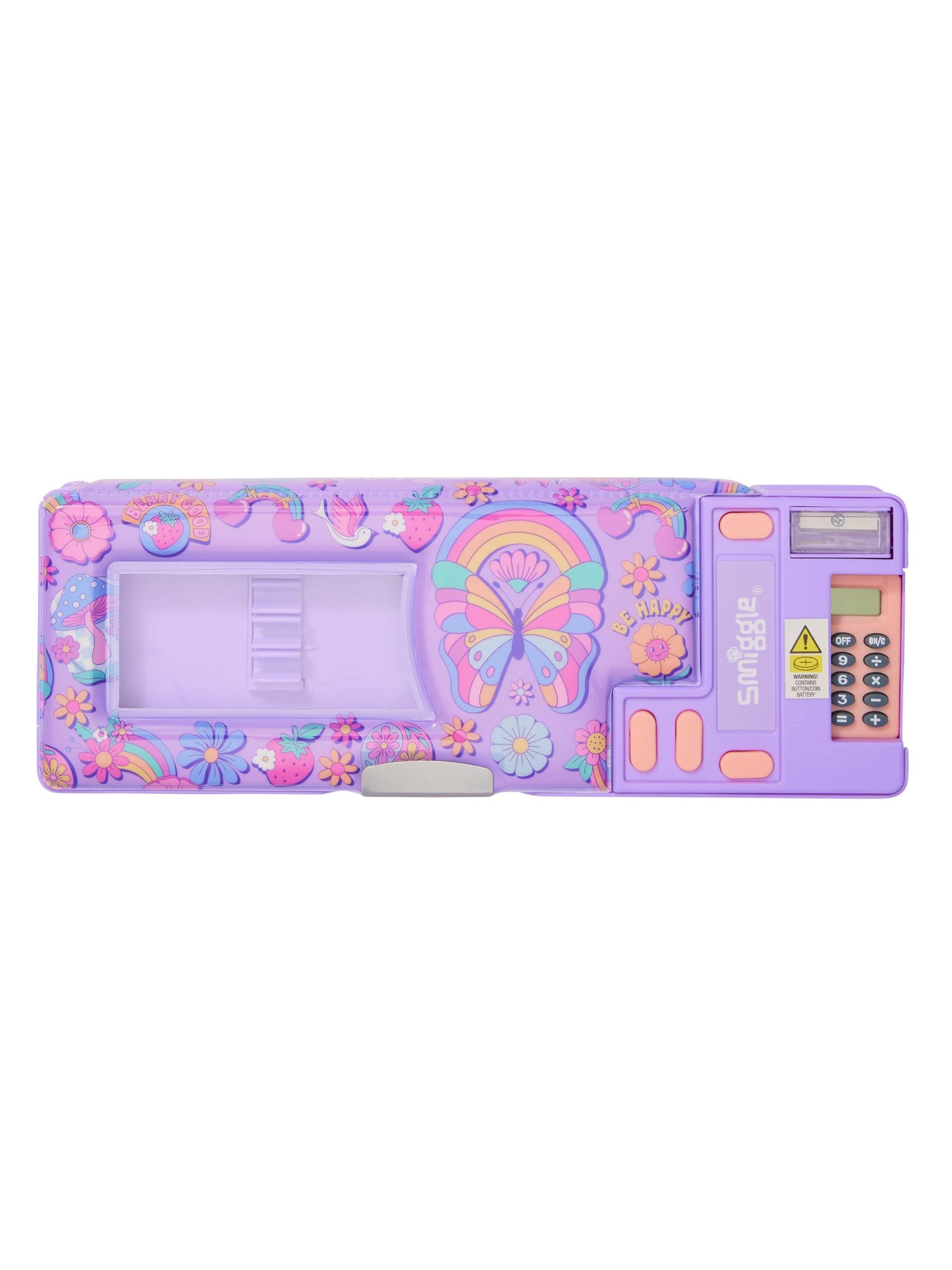 Smiggle - Limitless Hesap Makineli Otomatik Kalem Kutusu-Dinossi