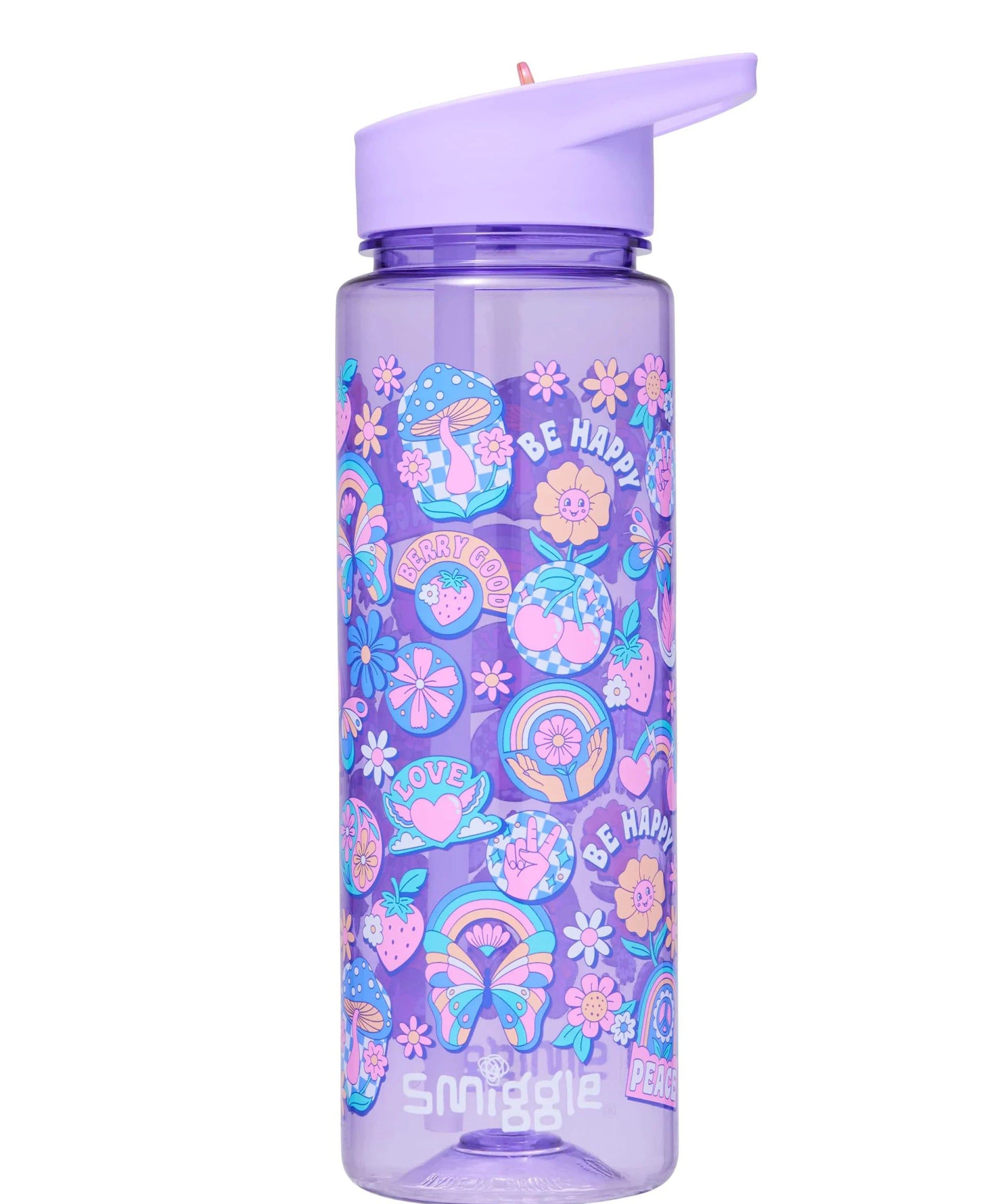 Smiggle - Limitless BPAsız 650ML Pipetli Suluk-Dinossi