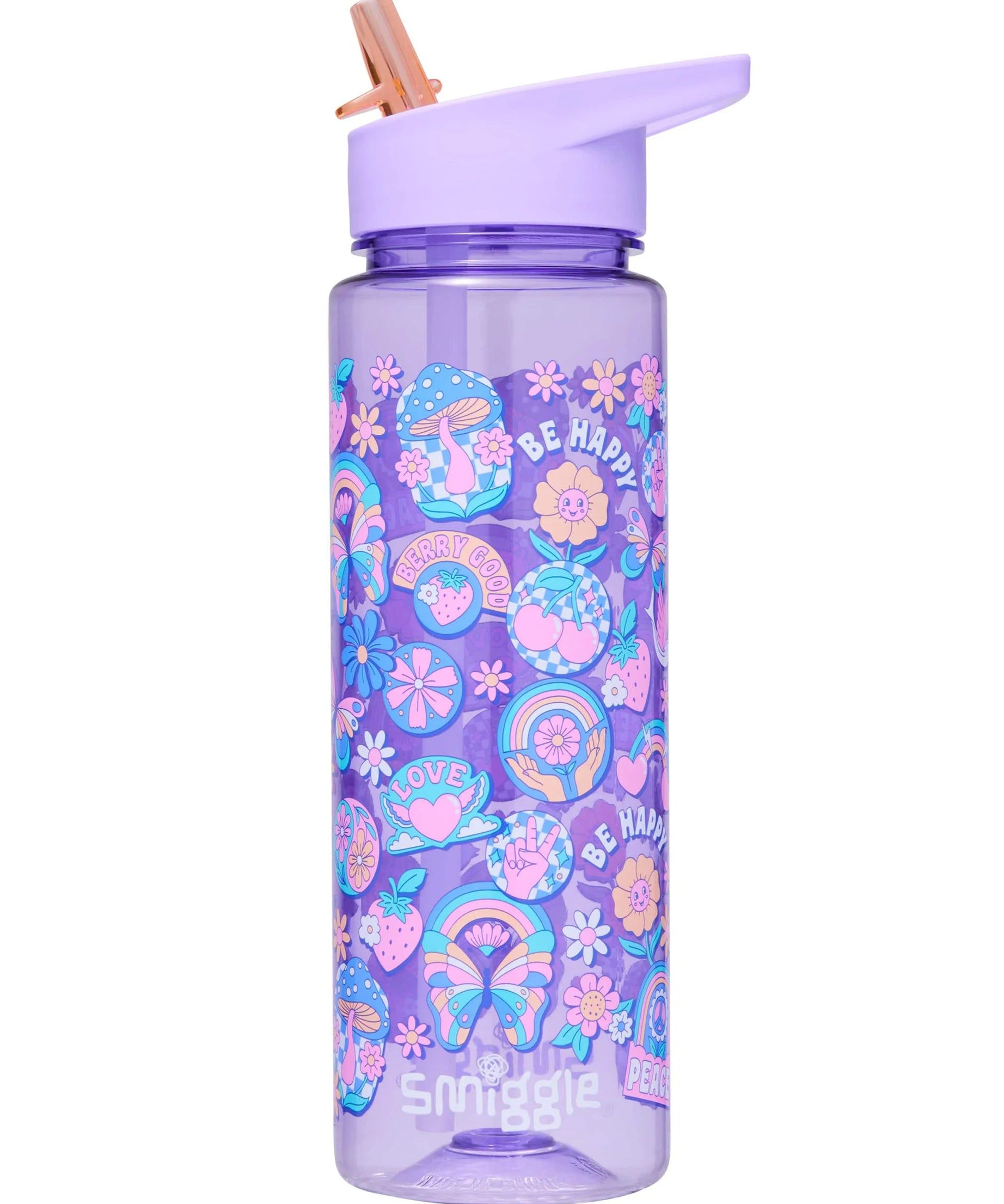 Smiggle - Limitless BPAsız 650ML Pipetli Suluk-Dinossi