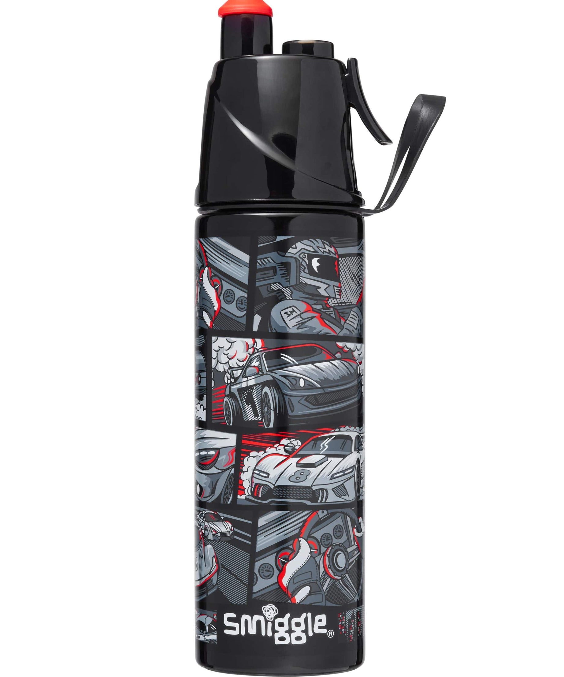 Smiggle - Limitless Su Püskürtmeli 500ML Çelik Matara-Dinossi