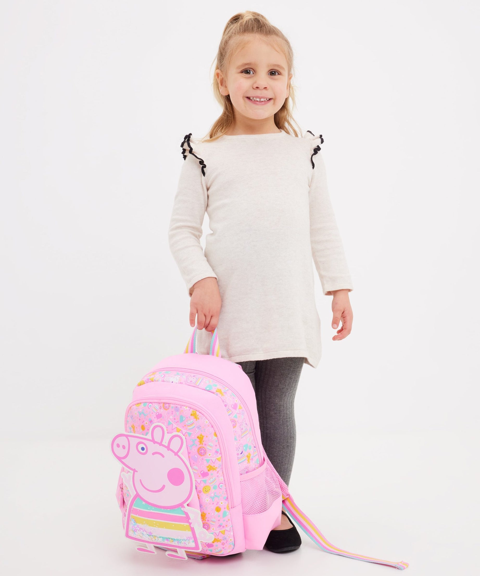 Smiggle - Peppa Pig Junior Kapşonlu Sırt Çantası-Dinossi