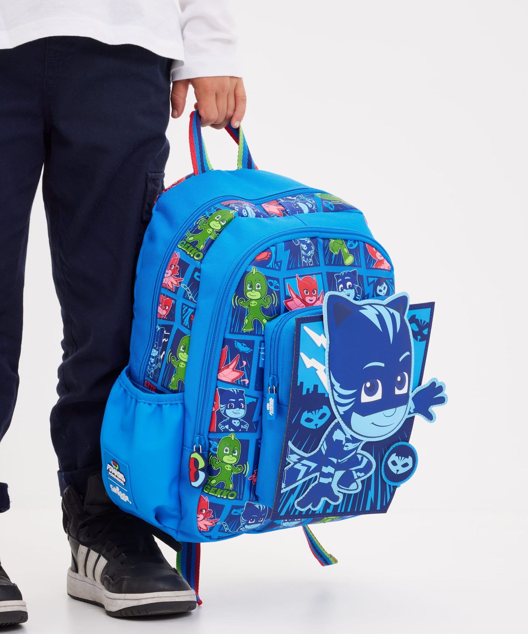 Smiggle - PJ Mask Junior Kapşonlu Sırt Çantası-Dinossi