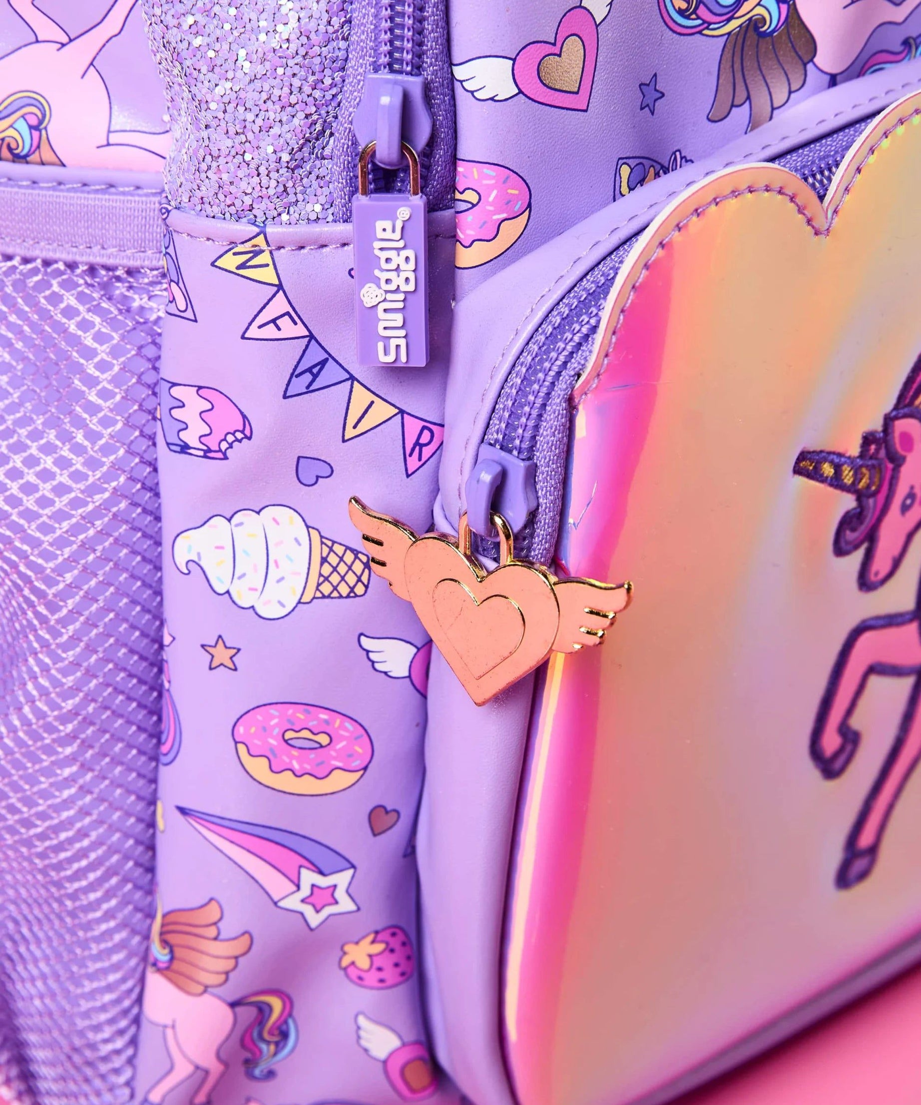 Smiggle - Fun Fair Klasik Okul Sırt Çantası-Dinossi