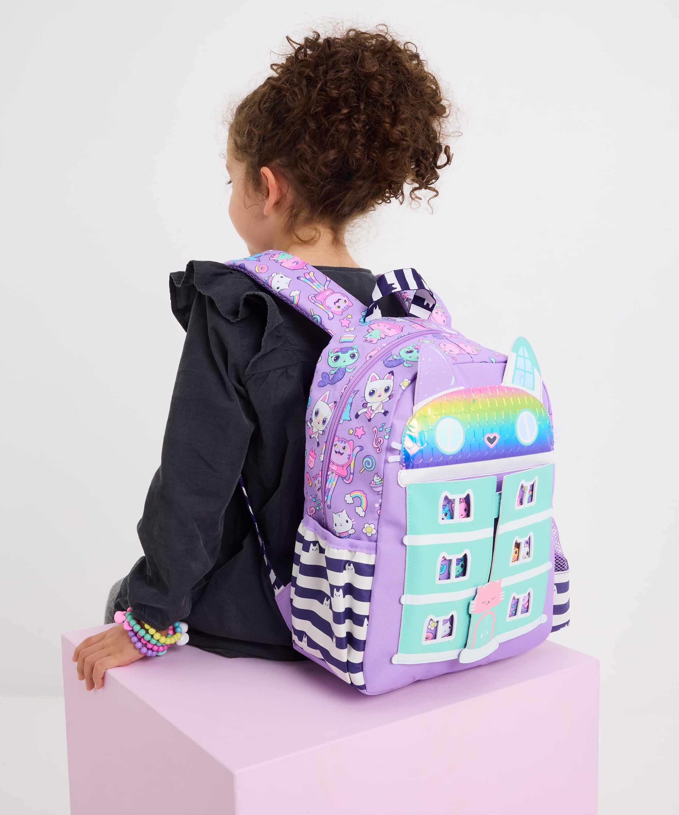Smiggle - Gabbys Dollhouse Anaokulu ve Kreş Sırt Çantası-Dinossi